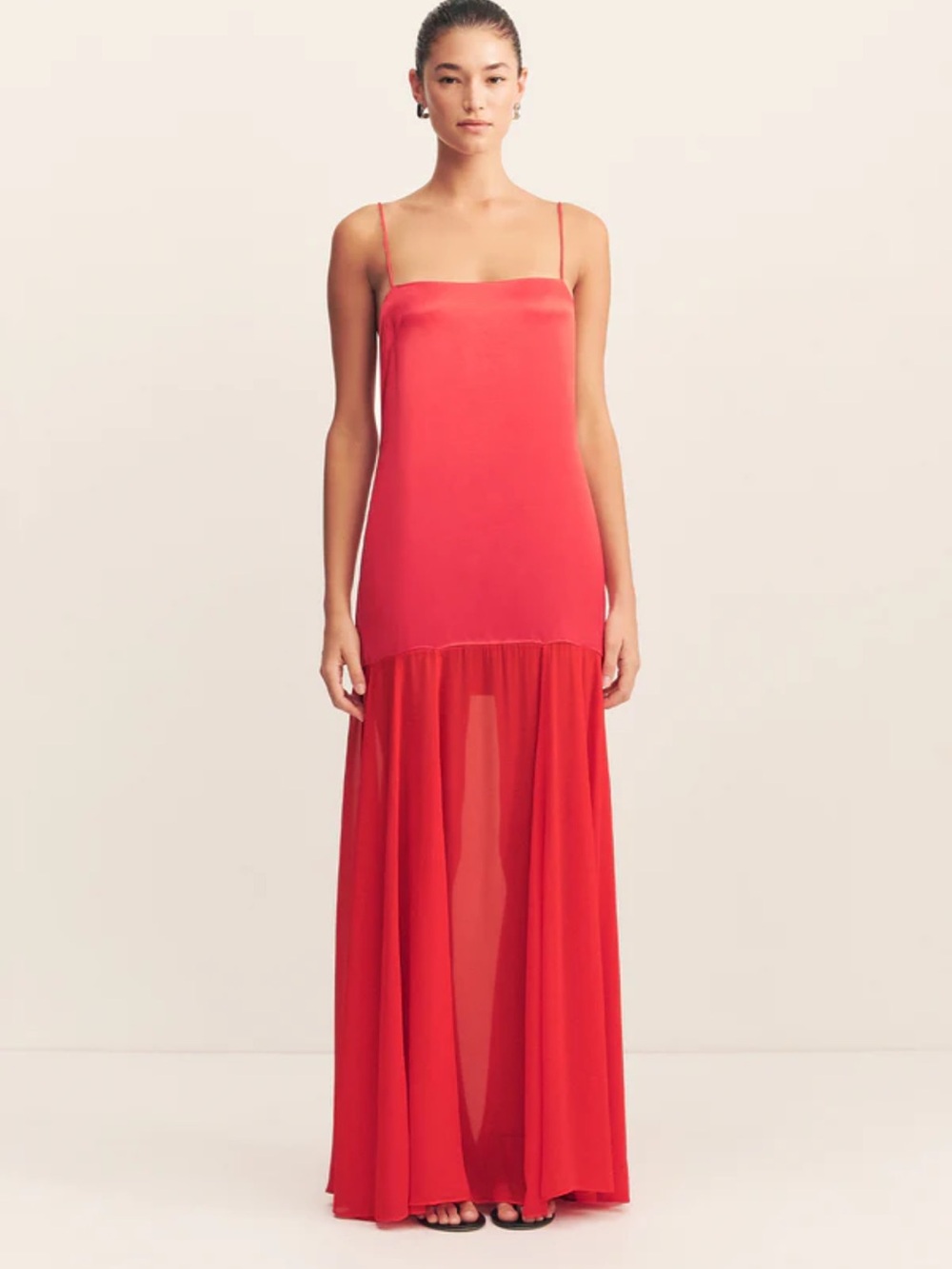 NWT Shona Joy Red Maxi Dress